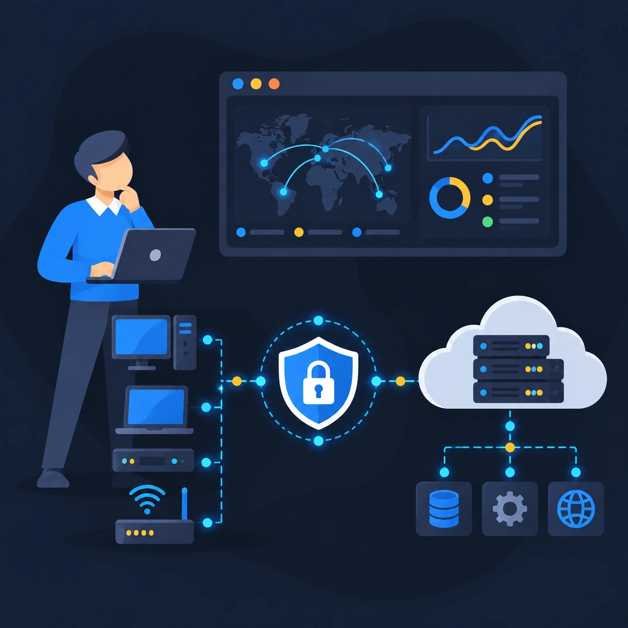Cloud-Dienste in einer Hybrid-Cloud-Infrastruktur